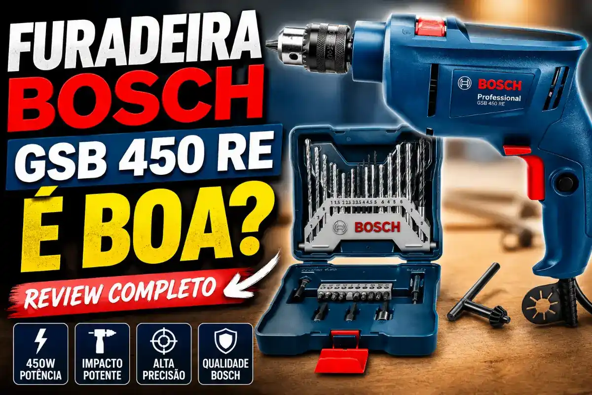 Furadeira Bosch GSB 450 RE é Boa? Review Completo