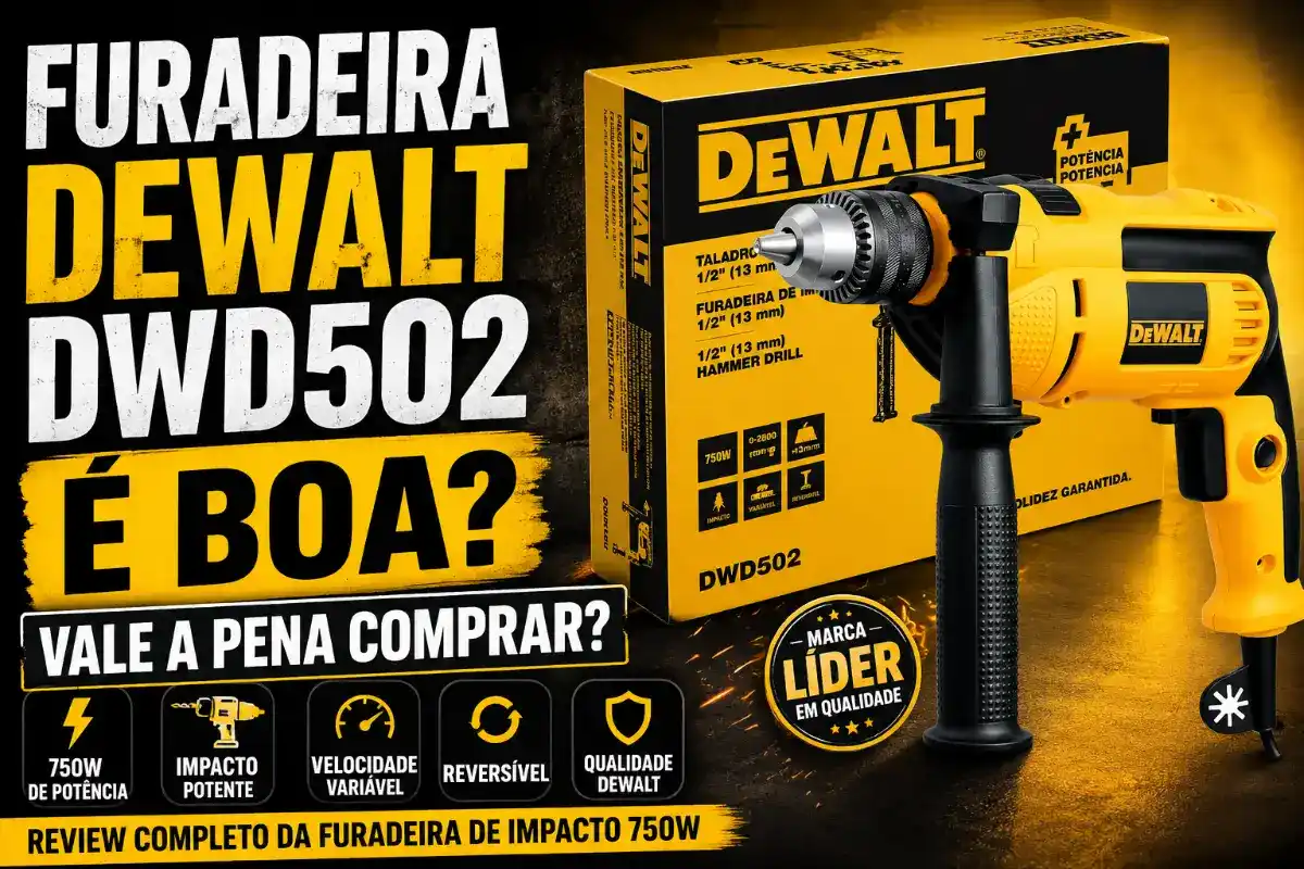 Furadeira DeWalt DWD502 é Boa? Vale a Pena Comprar? Review Completo da Furadeira de Impacto 750W