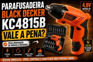 Parafusadeira Black Decker KC4815B é Boa? Vale a Pena Comprar? Review Completo da 4,8V com LED